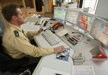 Notrufzentrale der Polizei