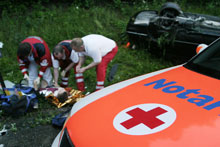 Erstversorgung am Unfallort